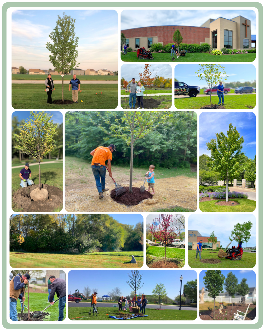 iTrees.com | Legacy Tree Planting Collage